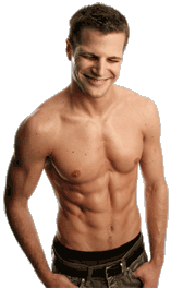 Man without a shirt